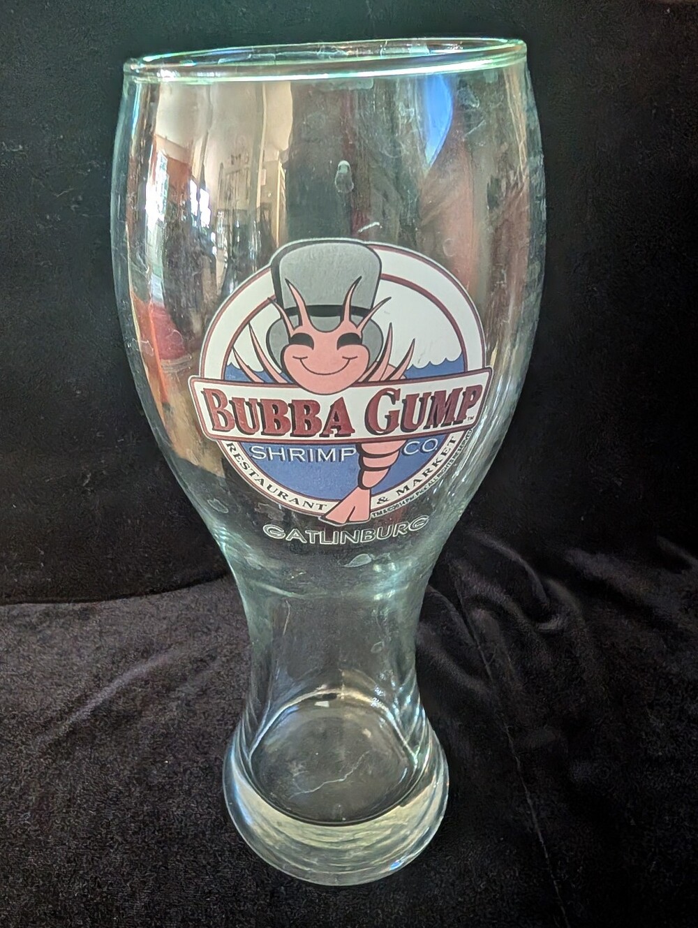 Bubba Gump Logo Beer Glass - Clear